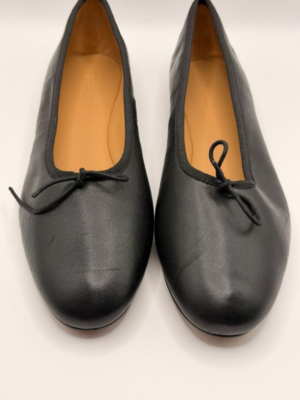 Madewell Womens The April Black Leather Ballet Flat Sz 9.5 - Picture 4 of 9